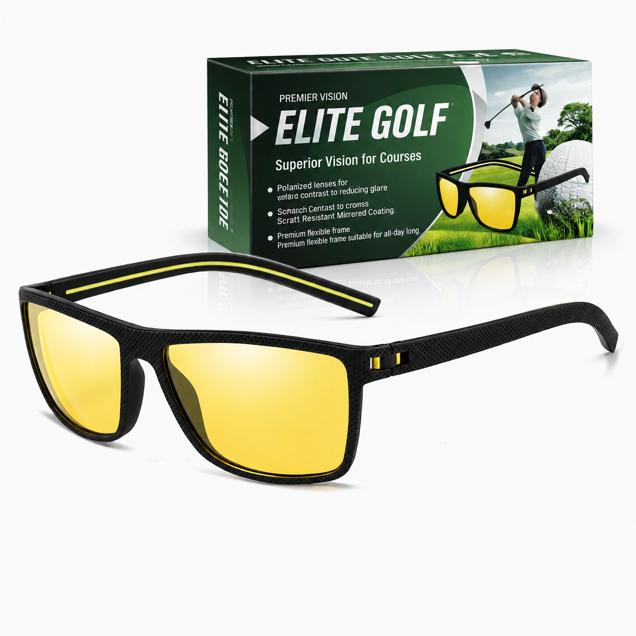Golf Ball Finding Glasses — Polarized Contrast Lens
