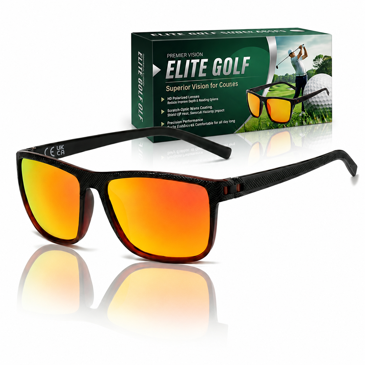 Golf Ball Finding Glasses — Polarized Contrast Lens