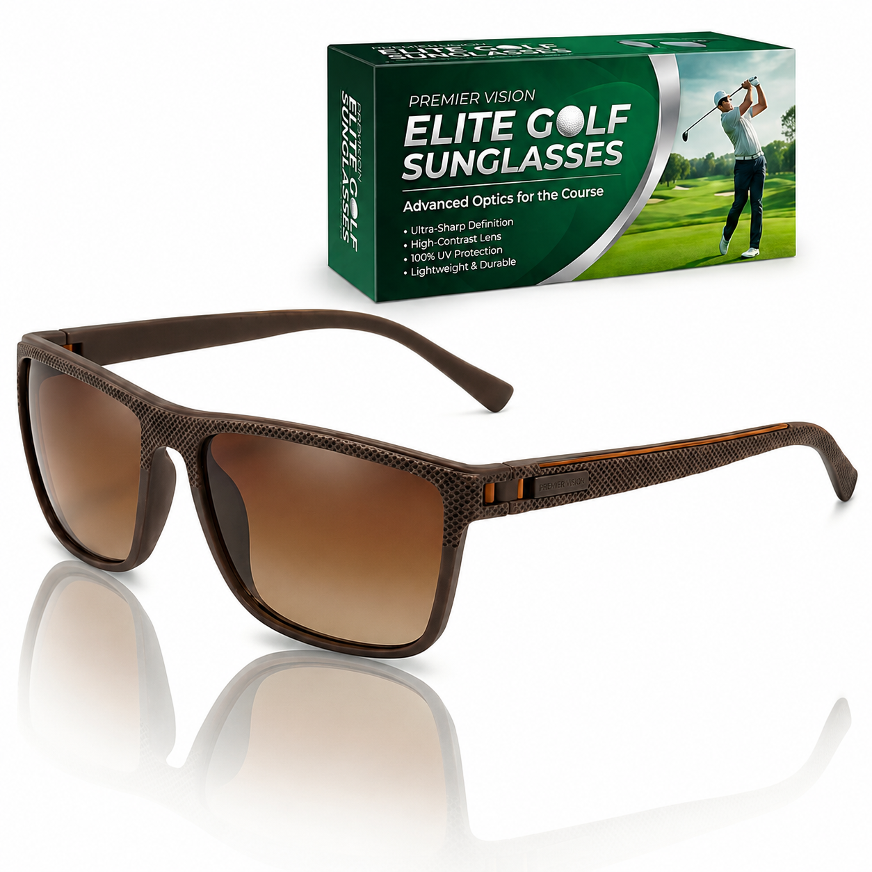 Golf Ball Finding Glasses — Polarized Contrast Lens