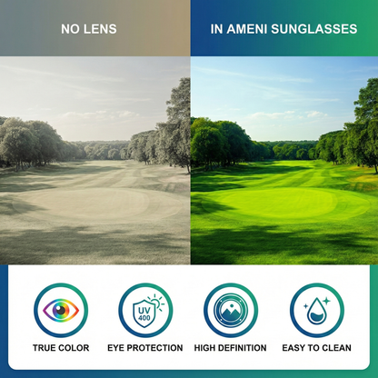 Golf Ball Finding Glasses — Polarized Contrast Lens
